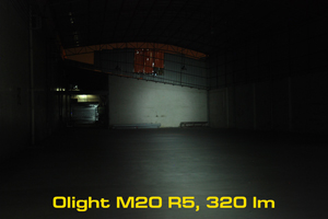 Beamshot of Olight M20