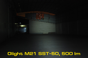 Beamshot of Olight M21