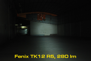 Beamshot of Fenix TK12 R5