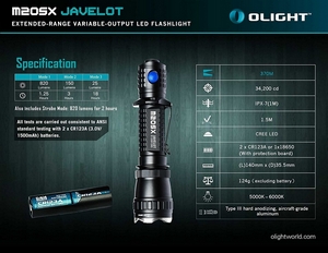  Olight M20SX Javelot   XP-L HI