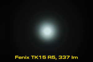 First beamshots of Fenix TK15 R5 and comparing to other flashlights